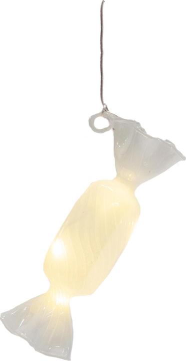 Sirius Christmas Ball Candy Hannah, 12 cm, White