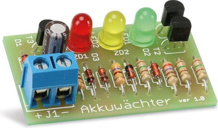 Produktbild Pollin Electronic Bausatz 3-Kanal-Akkuwächter 6 V-