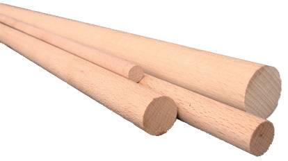 Image du produit Nobby Perchoirs en bois rond, hêtre, Ø 1.2 cm 100 cm