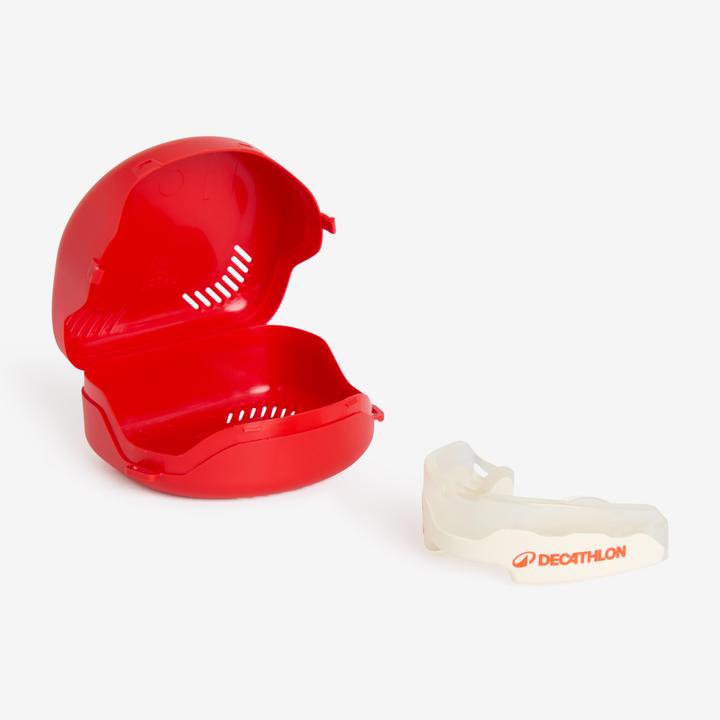 Decathlon Men's/Women's Rugby Mouthguard - MG500 Canterbury white/red (M)