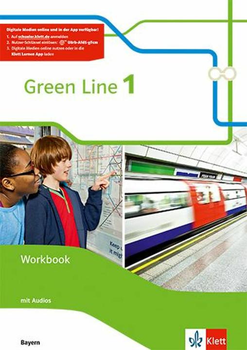 Actual product image Green Line 1. Workbook mit Audio CD. Neue Ausgabe. Bayern (German, English, Paul/Funk, Geraldine Valley, Wolfgang/Greenhalgh, Dennis, 2016)