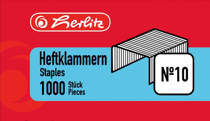 Produktbild Herlitz Heftklammer No.10 verzinkt 2 x 1000 Stück (2000 x)
