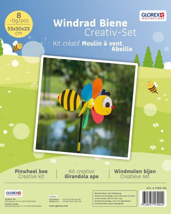 Immagine prodotto Glorex Wind Chime Bee, 53x30cm 8pcs.