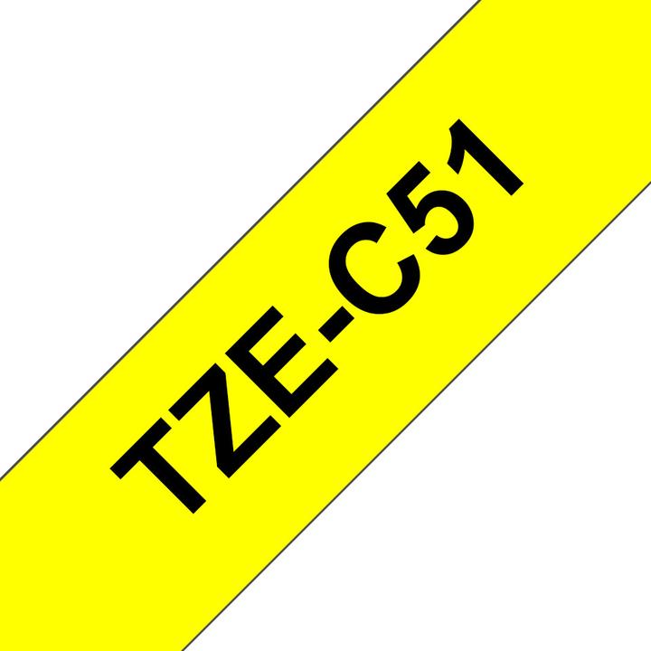 Actual product image Brother Tze-C51 (2.40 cm, Black)