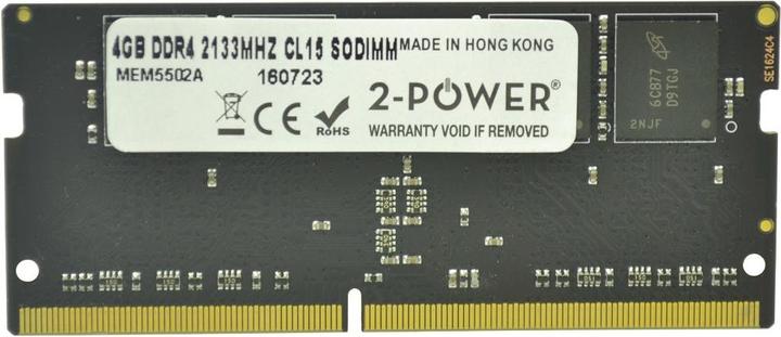 Immagine prodotto 2-Power 4GB DDR4 2133MHz CL15 SODIMM (1 x 4GB, 2133 MHz, DDR4-RAM, SO-DIMM)