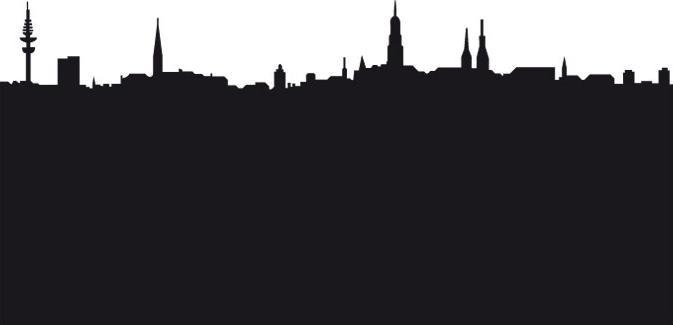 Image du produit Trenddeko Hambourg Skyline (90 x 44 cm)