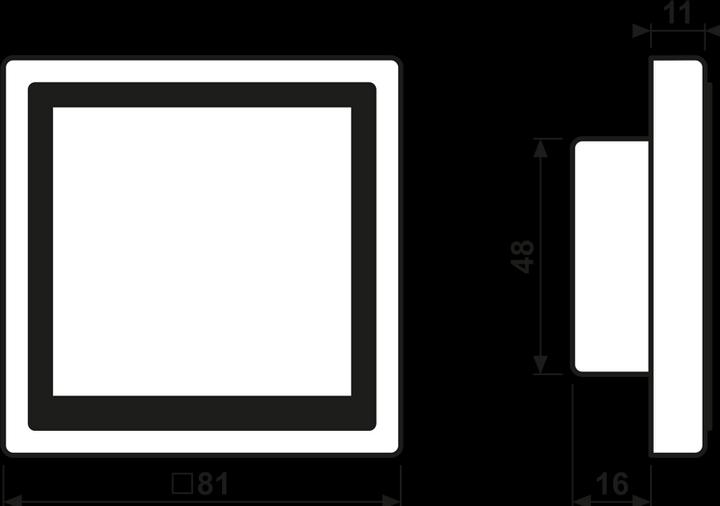 Productafbeelding JUNG KNX Ruimtecontroller LS TOUCH 459 D1 S WW