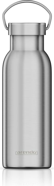 Arendo Thermosflasche 500ml, Isolierflasche Edelstahl, doppelwandig, Griff, Thermo Trinkflasche, BPA-frei (0.50 l)