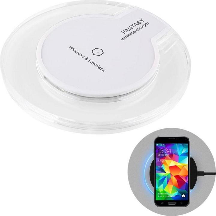 Image du produit PhoneLook Station de charge sans fil Qi Chargeur wireless transparent Fantasy pour Smartphone Verre/- (5 W)