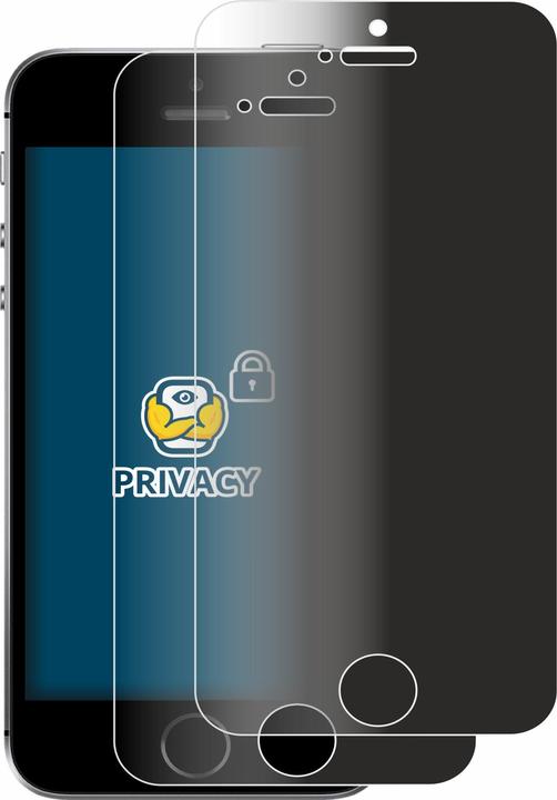 Image du produit BROTECT Film anti-regards Anti-Spy Privacy Film de protection contre la lumière bleue (2 pièce(s), Apple iPhone SE)