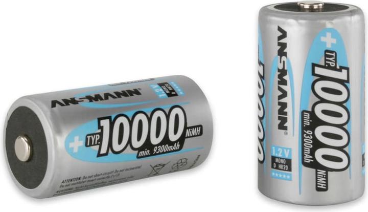 Produktbild Ansmann Mono D (2 Stk., D, 9300 mAh)