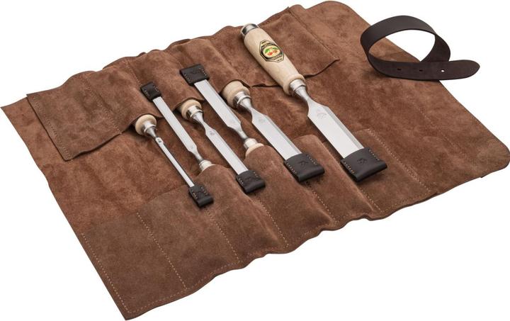 Actual product image Kirschen Chisel set 6-piece leather case 6-10-12-16-20-26 (26 mm)