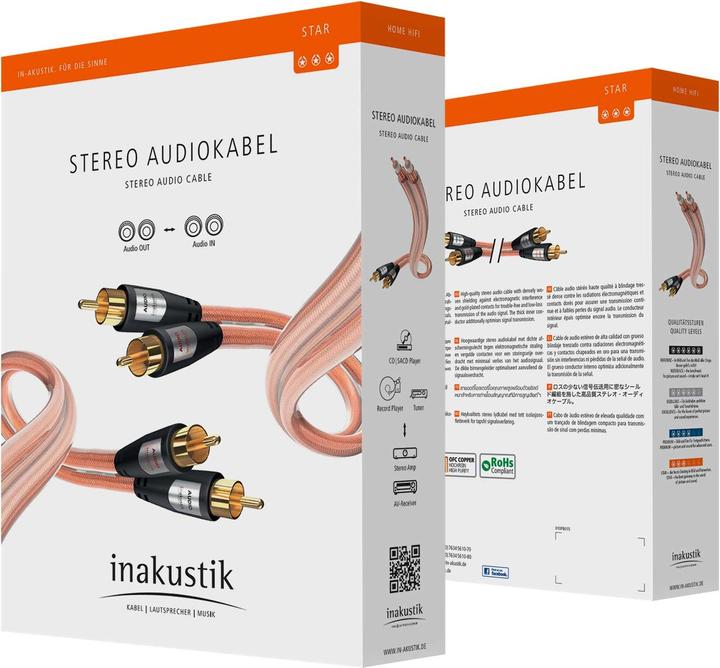 Immagine prodotto Inakustik STAR Stereo RCA (3 m, Cinch)