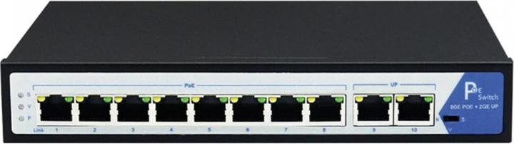 Immagine prodotto Value Interruttore PoE+ Gigabit Ethernet, 8+2 porte (9 Porti)
