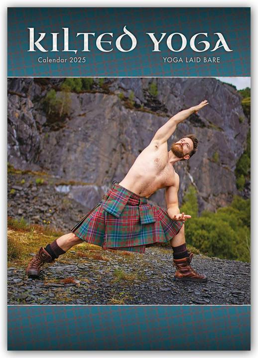 Produktbild Kilted Yoga 2024 - A3-Posterkalender (297 x 420 mm, Harter Einband, Englisch)