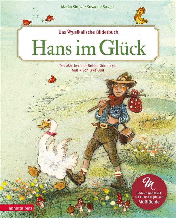 Immagine prodotto Hans im Glück (Das musikalische Bilderbuch mit CD und zum Streamen) (Tedesco, Marko Simsa, 2023)
