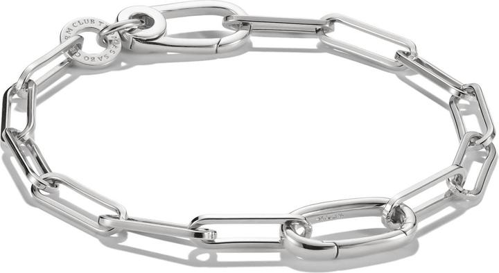 Thomas Sabo Charm Armband Paperclip mit einem Connect Link Silber (15 cm, Silber 925)