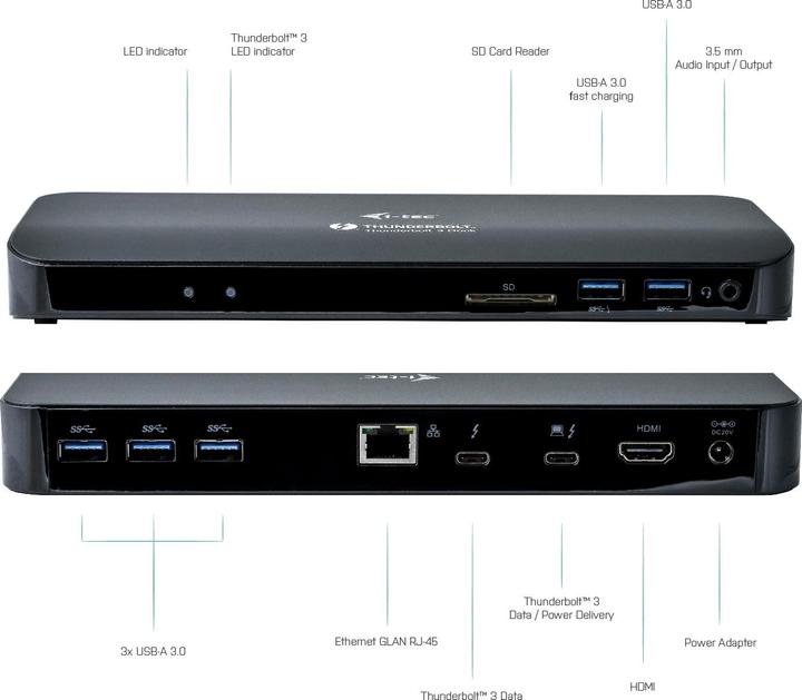Actual product image i-tec Thunderbolt 3 Dual Dock (Thunderbolt, 2 Ports)