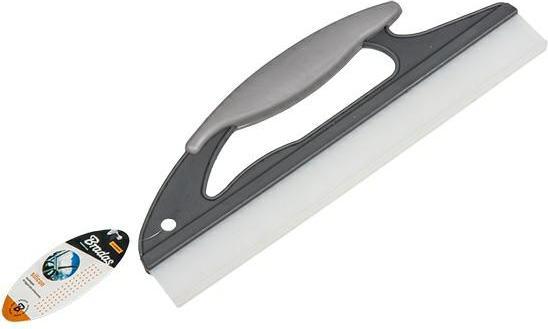 Bradas Silikon Abziehlippe fensterwischer wasserabzieher Silikonlippe mit Handgriff grau (1 Stk.)