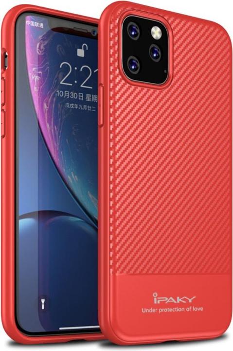 Image du produit iPaky Étui en silicone aspect métal-carbone (Apple iPhone 11 Pro Max)