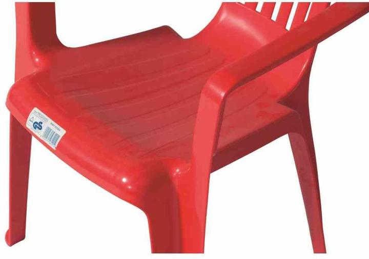 Image du produit ProGarden Fauteuil empilable Sedia Baby 38x38x52 cm en plastique rouge (Fauteuil pour enfants)