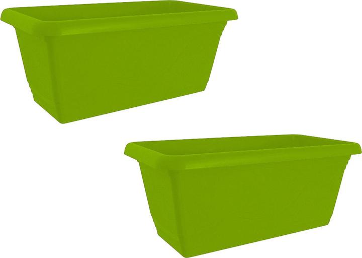 Produktbild HTI-Living Blumenkasten mit Wasserspeicher 40 cm 2er Set Grün (17 cm)