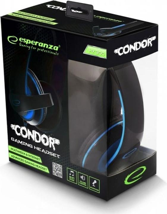 Image du produit Esperanza Casque EGH300B Bandeau noir, bleu (Filaire)