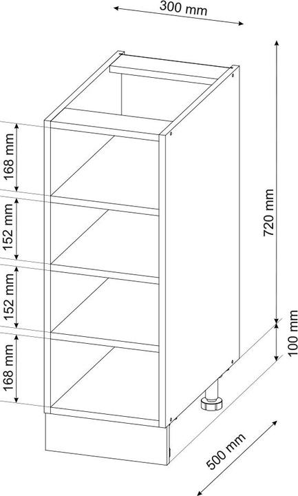 Actual product image Vicco Küchenregal Fame-Line (30 x 60 x 81.5 cm)