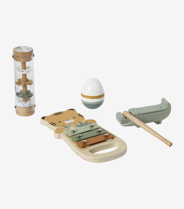 Produktbild Vertbaudet 4-teiliges Set Baby Musikinstrumente TANSANIA, Holz FSC®