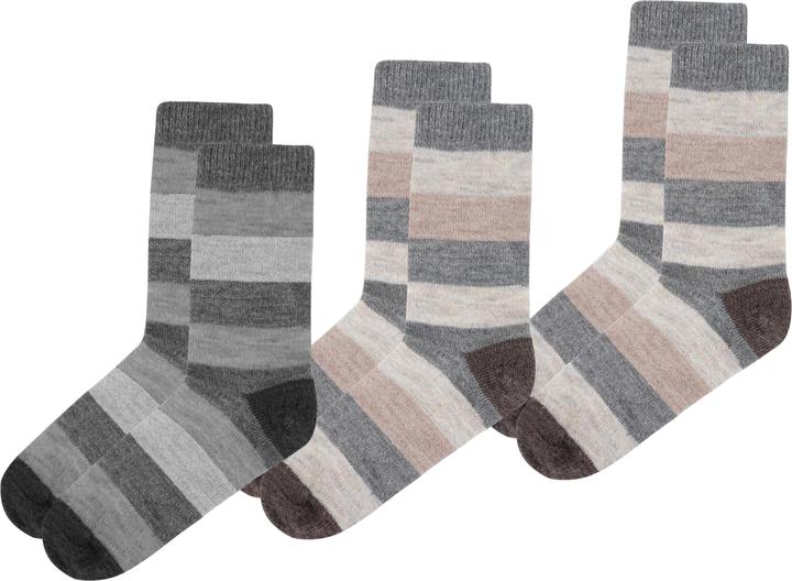 Actual product image Normani 6 pairs of alpaca socks wide striped (pack of 6, 47 - 50)