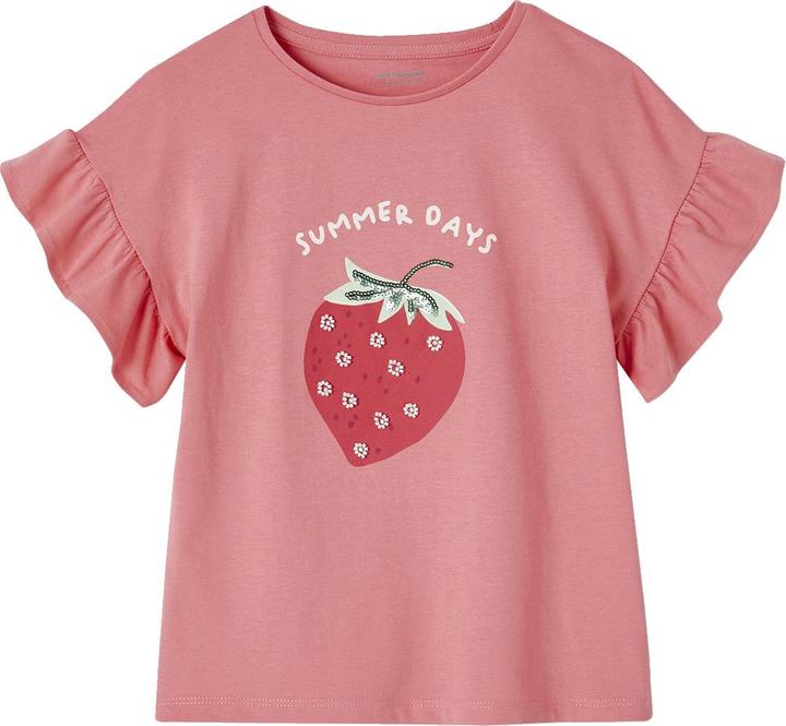 Vertbaudet Mädchen T-Shirt mit Pailletten Oeko-Tex (158)