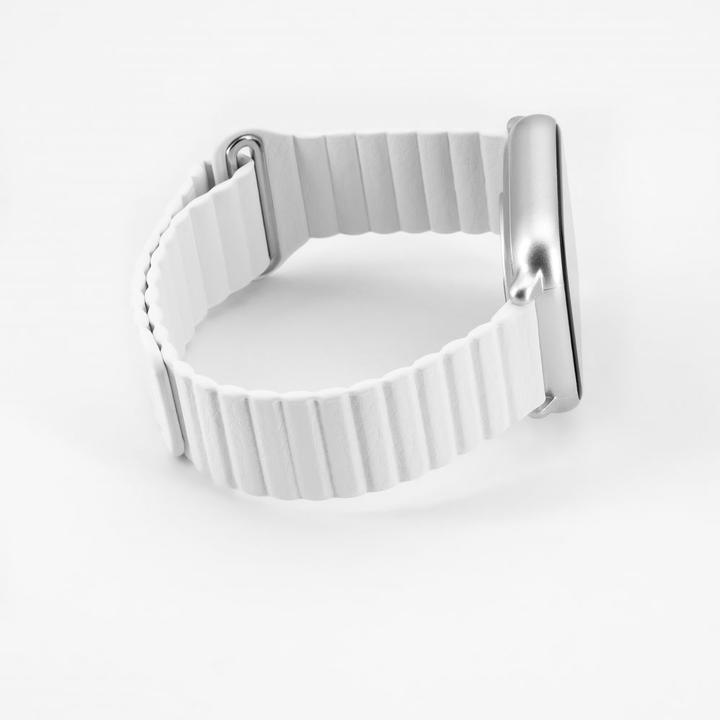 Actual product image Connect 22mm Flat head Leather - Silicone Loop Magnetic Strap (130mm M/L) (Leather)