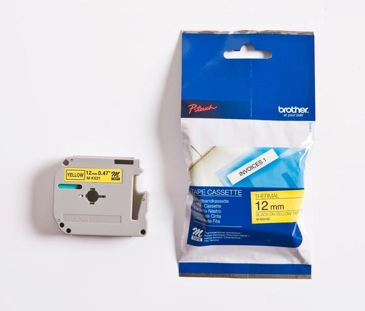 Immagine prodotto Brother M-K631bz (1.20 cm, Giallo, Nero)