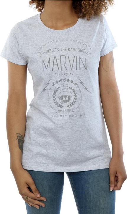 Actual product image Looney Tunes Womens/Ladies Marvin The Martian Where's The Kaboom Cotton T-Shirt (M)