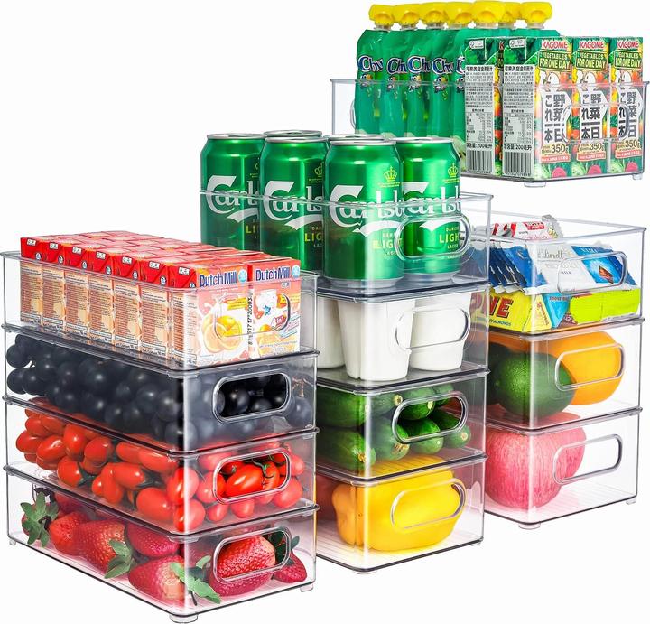 Image du produit Thleite Lot de 12 récipients de stockage pour réfrigérateur