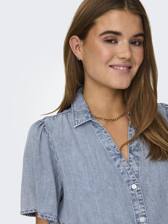 Actual product image Only Regular fit Shirt collar Boxy sleeves Short dress Denim dress (S)