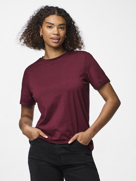 Actual product image Pieces Pcria Ss Fold Up Solid Tee Noos Bc (L)