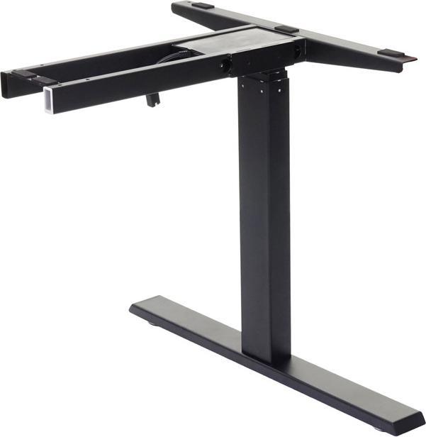 Produktbild Swisshandel24 Gestell, variables Tischgestell für Eck-Schreibtisch, elektrisch höhenverstellbar Memory 45kg - schw