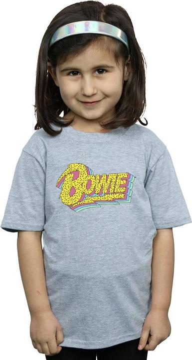 Immagine prodotto David Bowie Moonlight 90s Logo Maglietta Ragazze (140, 146)