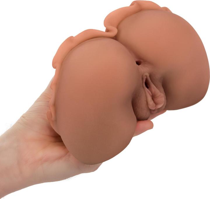 Actual product image CalExotics The Homecoming Queen Double Realistic Masturbator Caramel