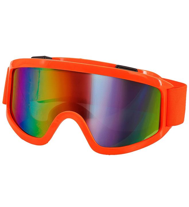 Actual product image Widmann Neon orange 80s ski goggles