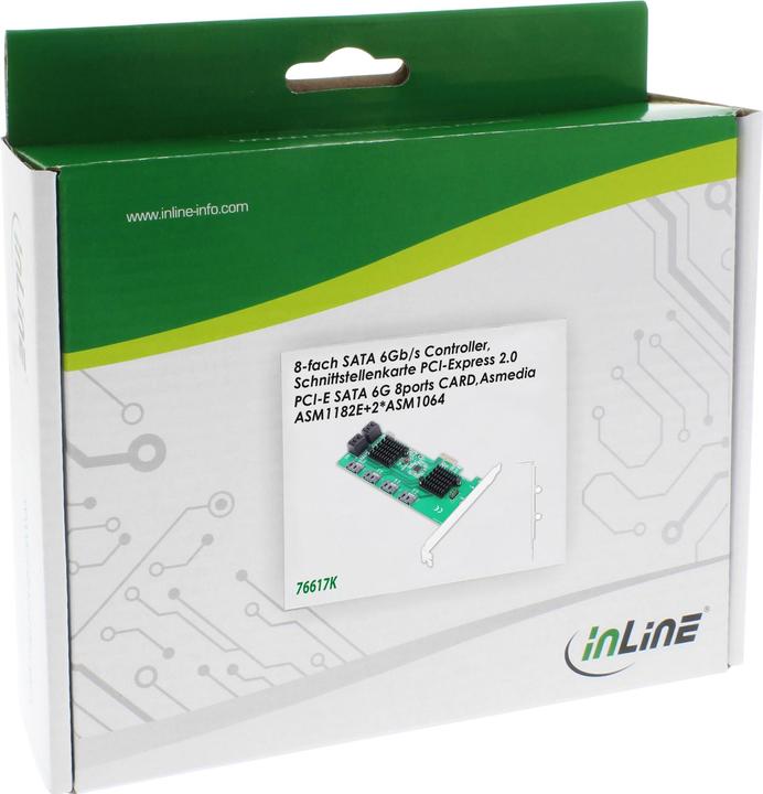 Immagine prodotto InLine Scheda di interfaccia, controller 8x SATA 6Gb/s, PCIe 2.0 (PCI Express)