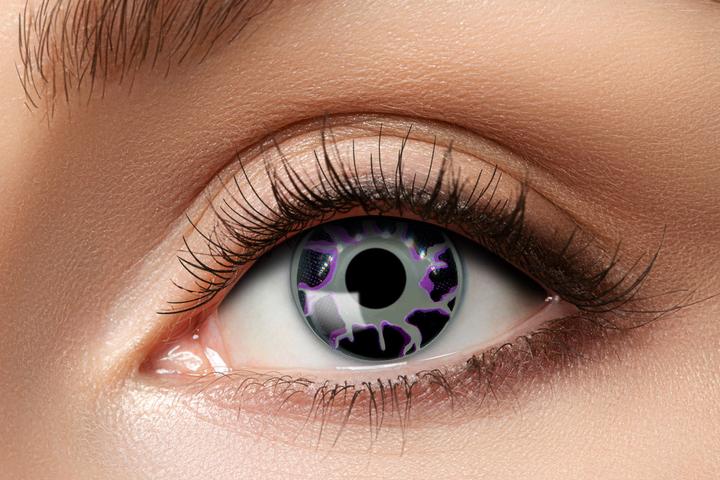 Eyecatcher Farbige Kontaktlinsen Light Sparkles (Violett, Schwarz)