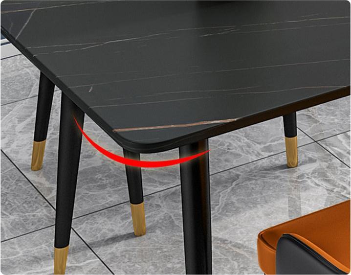 Actual product image Spa Solutions Milano Roland-Black dining table 180 cm (180 x 80 x 75 cm)