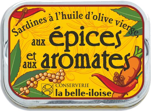 La Belle Iloise Sardines aux épices et aromates (115 g)