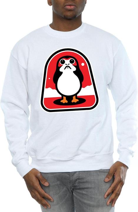 Immagine prodotto Star Wars The Last Jedi Porgs Badge Felpa Uomo (XL)