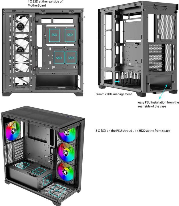 Actual product image Xilence XG171 (mATX, Mini-ITX, ATX)