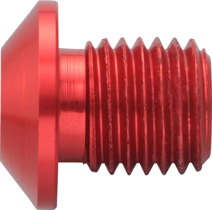 Image du produit Daytona Cache-vis aluminium CNC anodisé rouge F. Miroir filetage M10 X P1.25 filetage à droite