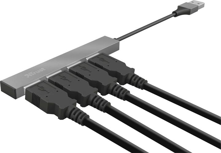 Produktbild Trust I/O-HUB MINI-USB 4PORT/23786 (USB-A, 4 Ports)