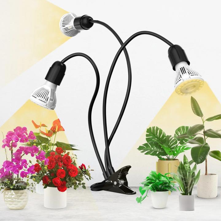 Actual product image Sansi Three Head Clip-on (LED, 230 V)